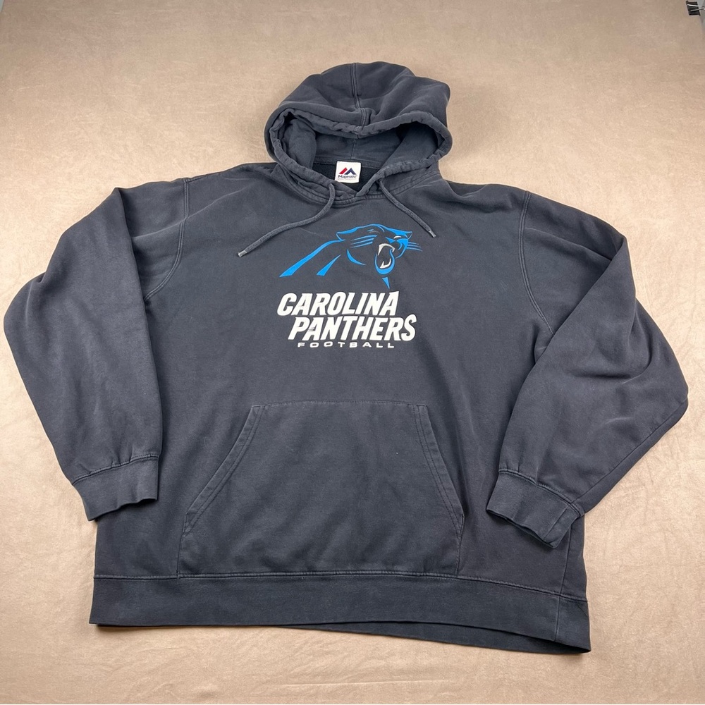 Majestic Gray Carolina Panthers Hoodie